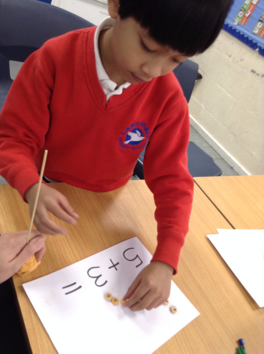 LarkHallPrimary's tweet photo. Cheerio adding! #larkhallcfa #Amberclass https://t.co/Jwvo4dhS9N