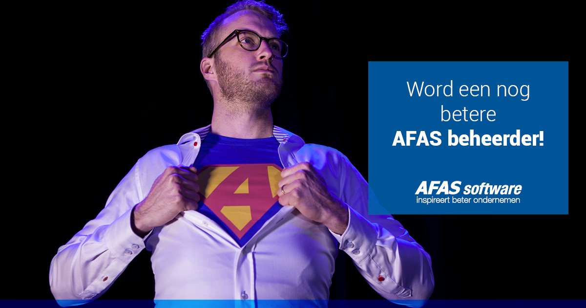 AFAS's tweet photo. Hoe word jij een nog betere AFAS beheerder? Laat je inspireren op de tweede editie van de Dag van de AFAS beheerder! https://t.co/XQ6ZXtxroY https://t.co/Oyd97jNwPa