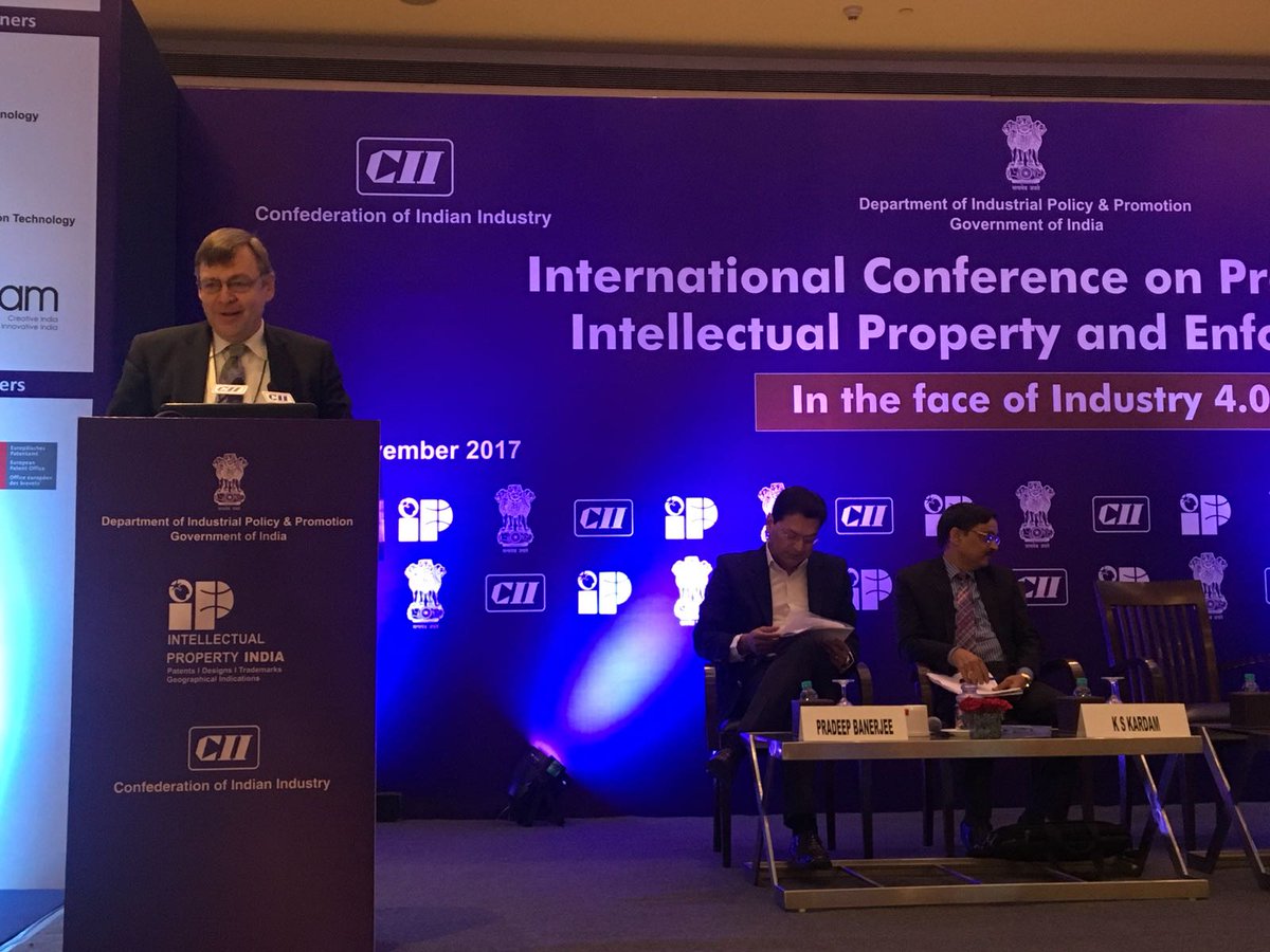 CIIEvents's tweet photo. EPO is committed to supporting #startups &amp; #MSMEs to reducing Patent pendency, complexity &amp; cost~George Weber, Director, ICT, @EPOorg. #CIIIPR https://t.co/darskNTXRG