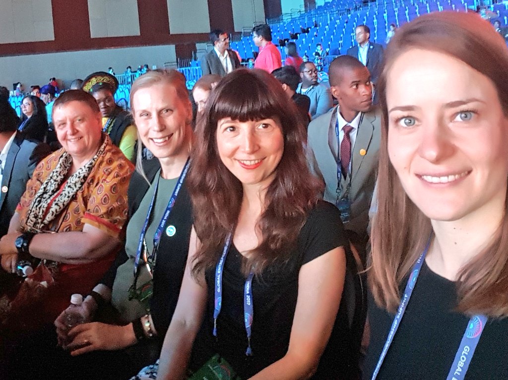 Hila_Co's tweet photo. The @WFP team at @GES2017 with the great support of @USUNRome. #GES2017 https://t.co/KRjaOqZsQH