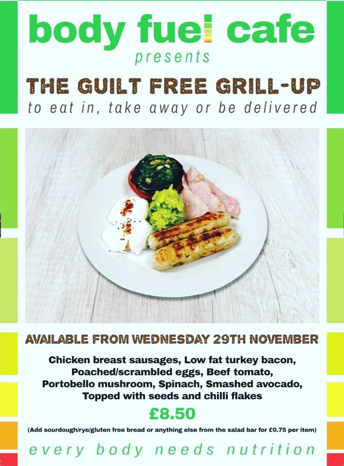 What's better than a fry-up? A healthy grill-up! From tomorrow, we're serving the ultimate healthy cooked breakfast. Don't miss it! #healthychoice #glutenfree