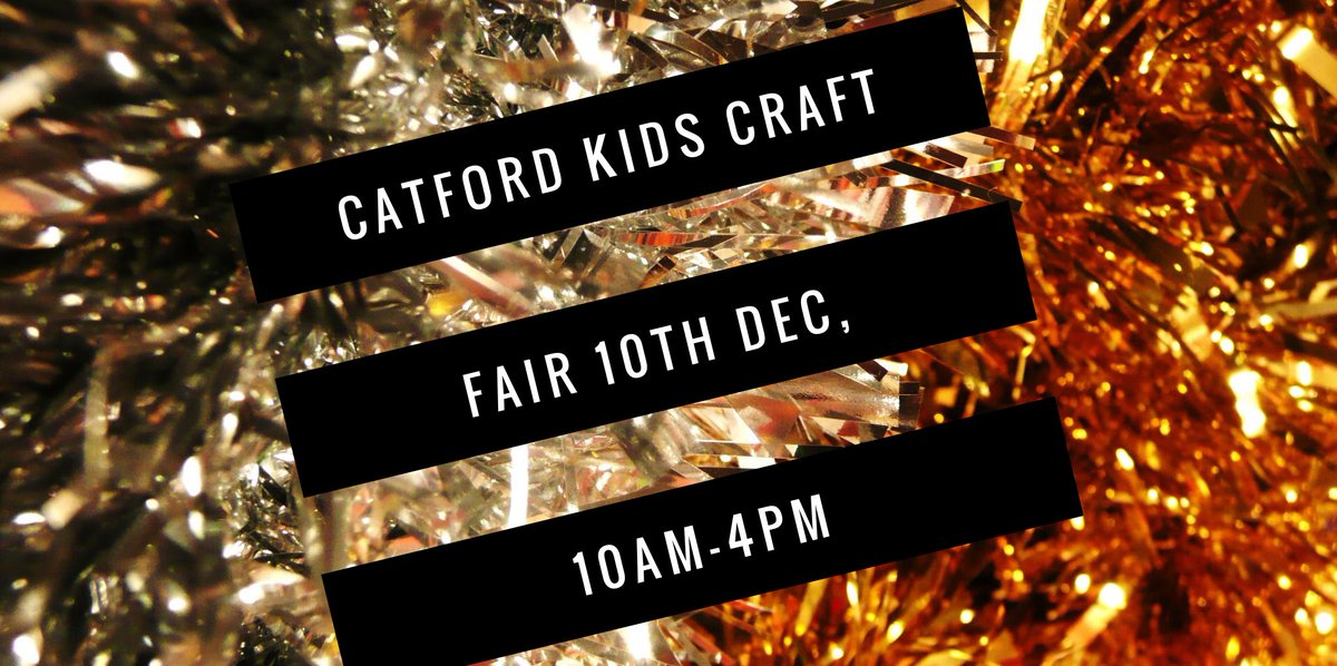 TeamCatford's tweet image. Have you got some creative kittens? Come along to our #Free Craft Fair on Sunday 10th Dec. We’ll be joined by some lovely local artists for a day of festive fun. #Catford #KidsLondon 
facebook.com/events/1402222…
