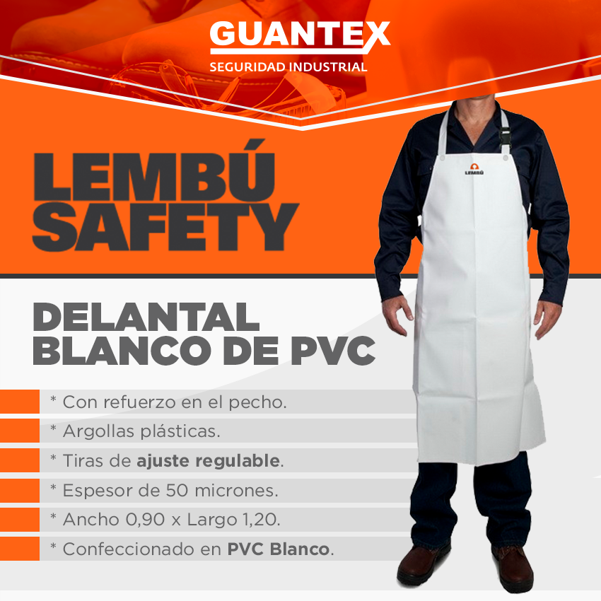 DELANTAL INDUSTRIAL BLANCO