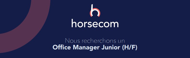 TeamhorseCom's tweet photo. #Horsecom recrute son Office Manager junior ! L'offre complète ici 👉https://t.co/yzFYwTzZzv 👈
#TeamHorsecom #Stage #Startup #Paris https://t.co/hkWRAMSAx7