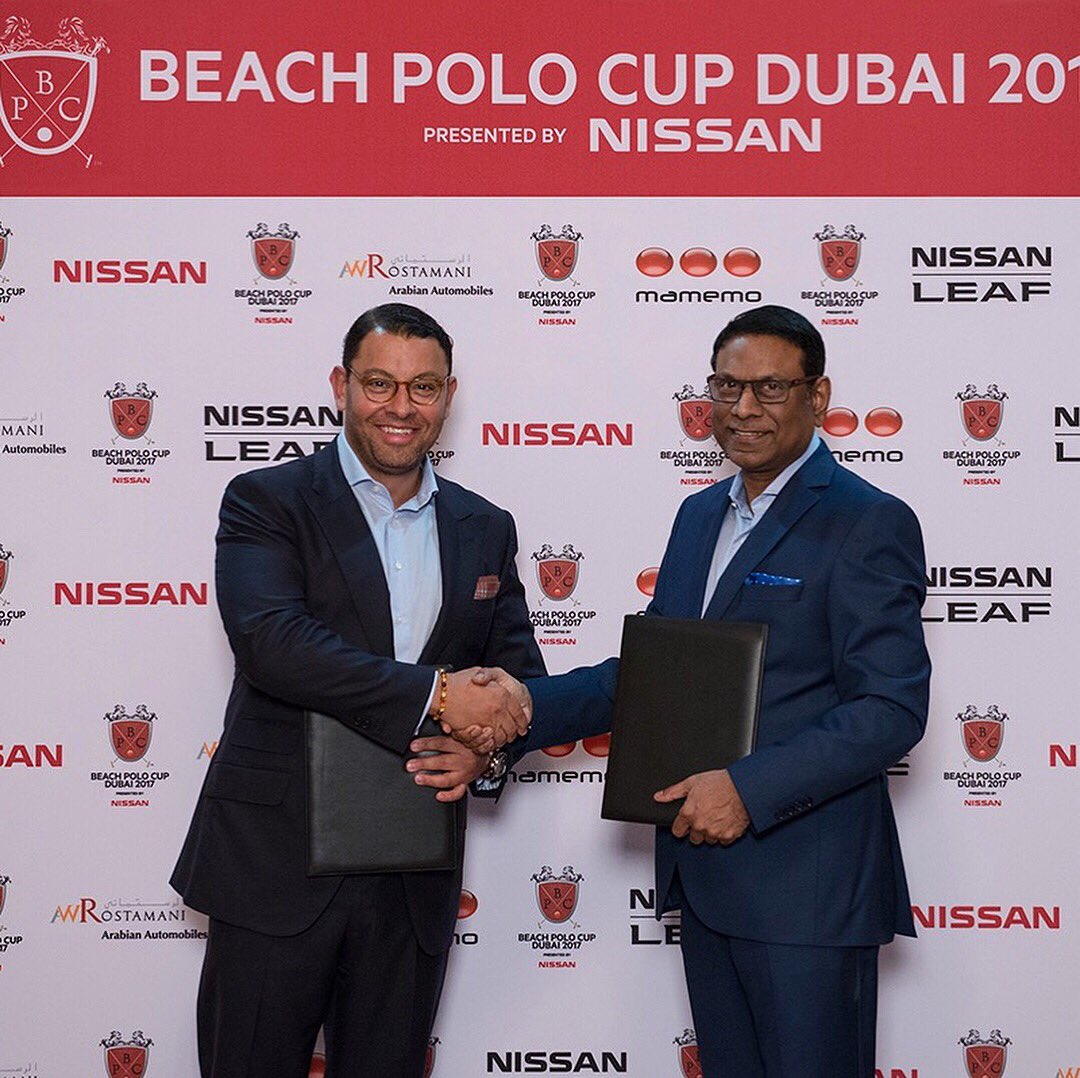 BeachPoloCup's tweet photo. Signed, sealed and delivered. We’re proud to officially announce Nissan as Beach Polo Cup Dubai 2017 presenting sponsor for this year’s event, December 14&amp;15. #BPCDXB #NissanMe https://t.co/qKK6LFcA1y