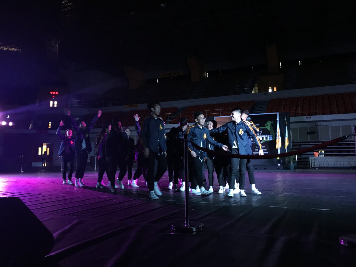 ustipeasc's tweet photo. The first performers in the Novice category is Aces #StepUp2017 #Exhilirate https://t.co/8b3CAxJ9gM