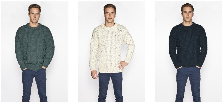 Classic and refined, the design of this Aran sweater has been a favourite in Ireland and around the world for ages with good reason. bit.ly/2AdEDW8