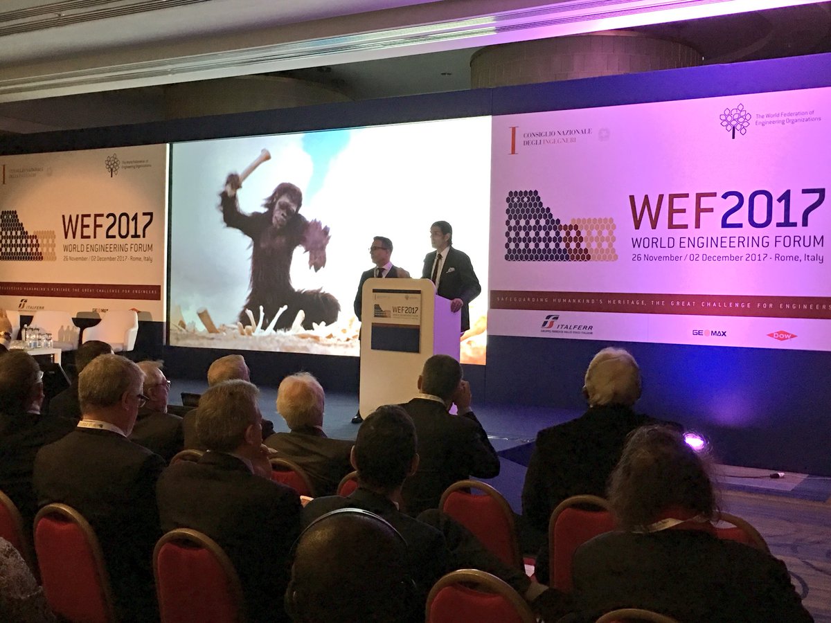 #Ingegneria è confine tra passato e futuro, è #innovazione. L’intervento di Gianni Massa, Vice Presidente Vicario CNI, al #WorldEngineeringForum17  <a href="/wfeo/">World Federation of Engineering Organizations</a>