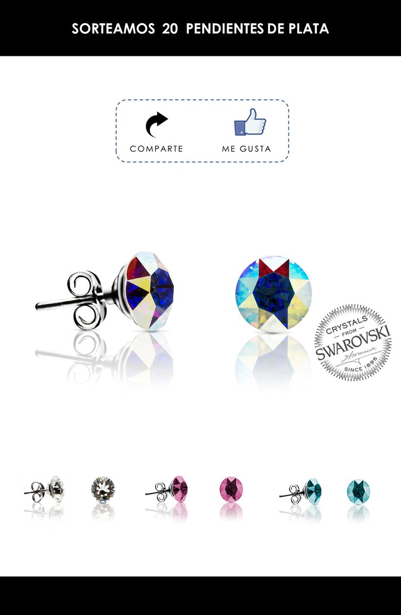 ccelbulevar's tweet photo. #SORTEO 20 #pendiendes Plata con Cristales Swarovski, cortesía de @AbbanCohen. Stand ubicado en nuestro Centro.
Para Participar:
➣Da Like en la publicación y RT
➣Menciona a un amigo o familiar que le gustaría participar
Bases legales➟ https://t.co/sKpSVo5q6w
#Ávila #Sorteo https://t.co/9LZrRpOhTo
