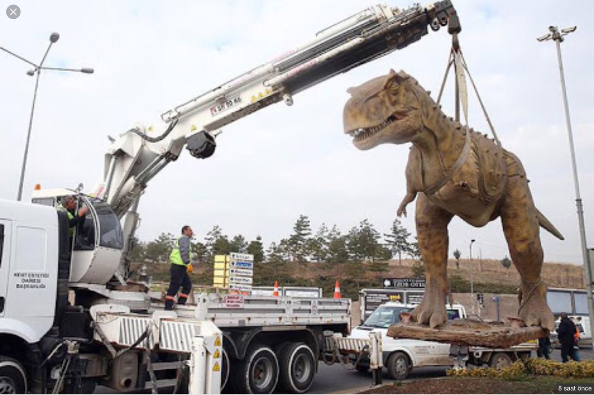 1️⃣ANKAPARK’DAKİ TOPLAM 20.000 METREKARELİK DİNAZOR ÇADIRLARINA 
HALKIN DİKKATİNİ ÇEKMEK İÇİN
ATATÜRK ORMAN ÇİFTLİĞİ MEYDANINA 
KOYDUĞUMUZ DİNAZORUMUZ 
“Abelisourus Dinozor” 
DÜN BÜYÜKŞEHİR BELEDİYESİ TARAFINDAN 
SÖKÜLEREK KALDIRILDI...