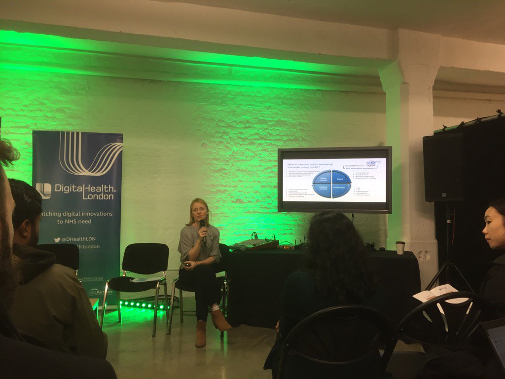 docdebbie's tweet photo. @lauraisinlondon @NHSAccelerator presenting at Giant health tech event https://t.co/f1k00Cjzqp