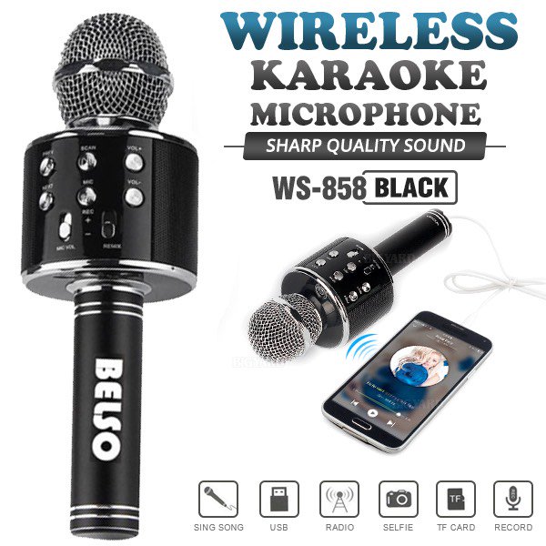 belsoshop's tweet photo. 🎤 BELSO the wireless karaoke microphone with built-in speakers for smartphones and tablets.
▶️ Buy Now - https://t.co/pS7c19GzJj https://t.co/lVZOKK4s7z
