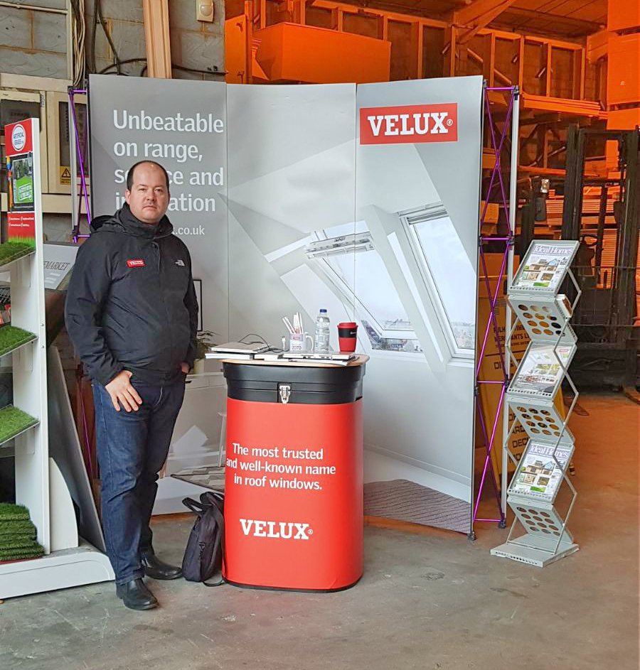 FulhamTimber's tweet photo. We have @VELUXGBI in our Colliers Wood branch this morning - pop-in to have a chat and a cuppa! Not around? They'll be at our Balham branch tomorrow! https://t.co/yFq2BXXgD8