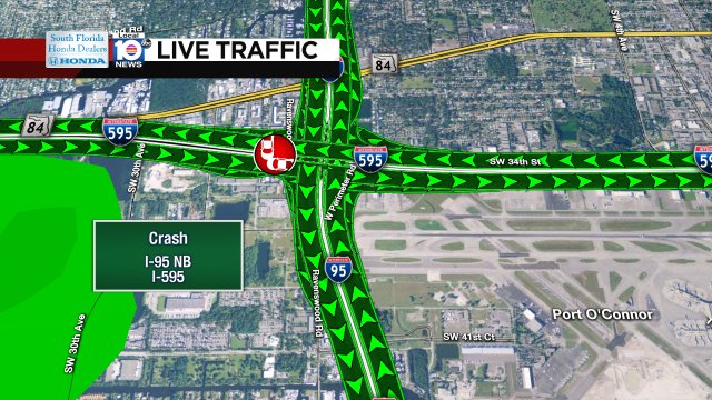 Crash on I-95 NB at I-595 #traffic https://t.co/JWXRXKSIdG