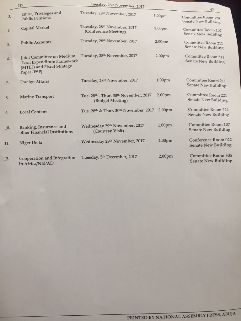 Welcome to a new Legislative Day in the Senate of the Federal Republic of Nigeria. Deputy Senate President, Ike Ekweremadu takes the official Prayer