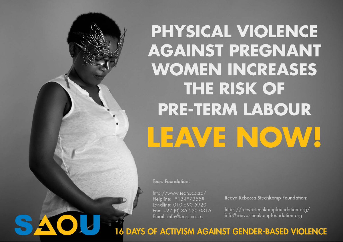 SAOUNational's tweet photo. #16DaysofActivism https://t.co/rftBfTYNPF