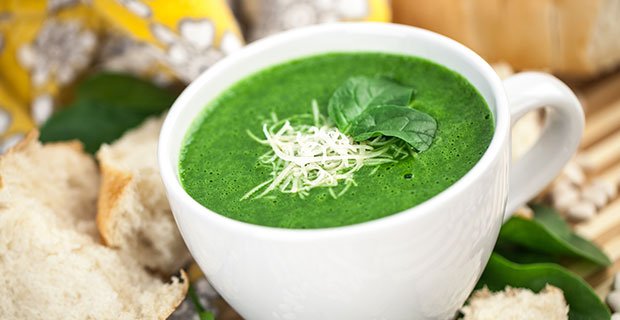 This velvety spinach soup is a simple way to add vegetables to your diet - blendtec.com/recipes/velvet…