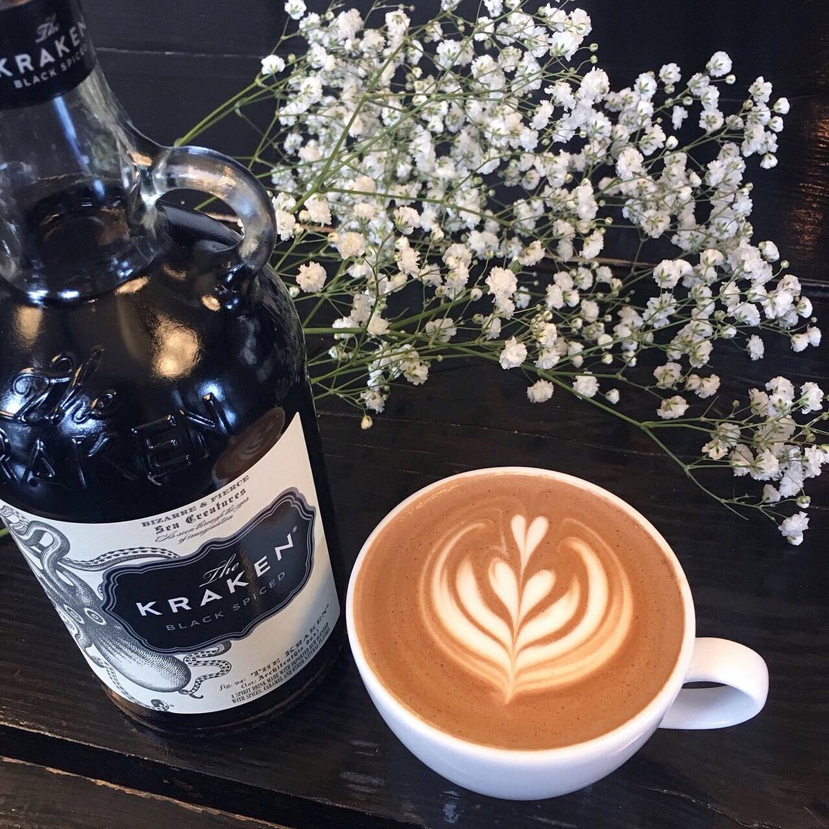 MilchHalle's tweet photo. Why not try adding a shot of Kraken Spiced Rum to your Mocha or Hot Chocolate...MilchHalle https://t.co/89vlYhc1Ow