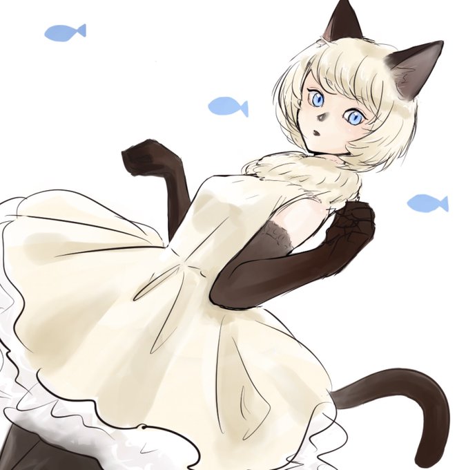 シャム猫ちゃんのtwitterイラスト検索結果