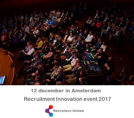 Heb jij je al aangemeld voor het Recruitment Innovation Event op 12 december? Oscar Mager van Evertalent en Robin Young van Seedlink vertellen je alles over innovatie binnen de recruitment wereld. Gratis voor RU-leden! #RIE17 Aanmelden kan via bit.ly/2iiUMzj
