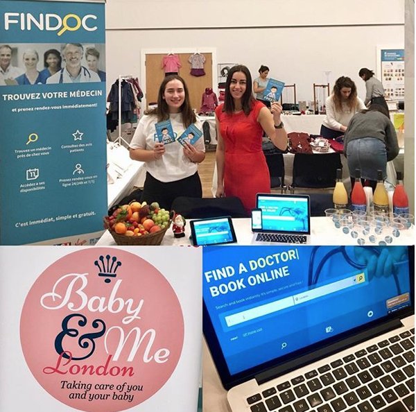 FindocUK's tweet photo. FinDoc and Baby&amp;Me in London #care #healthylife #findocuk #healthcare #mumandbaby #london #event #frenchmum https://t.co/o1lHIxDt82