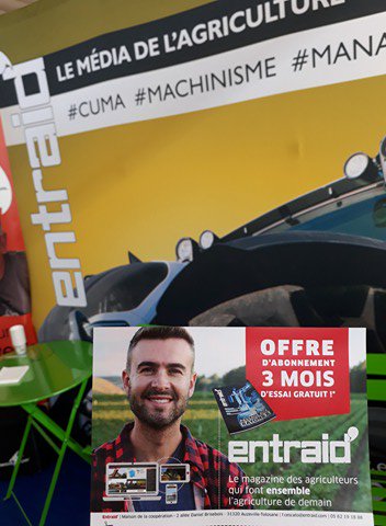Journal_Entraid's tweet photo. #OFFRESALON
Venez sur notre stand @sitevi et profitez de 3 mois d'essai offerts au magazine @Journal_Entraid !
Pour ceux qui ne peuvent être présents profitez de l'offre ici https://t.co/j8PwcgZeY9 https://t.co/w8cYjDhdaA
