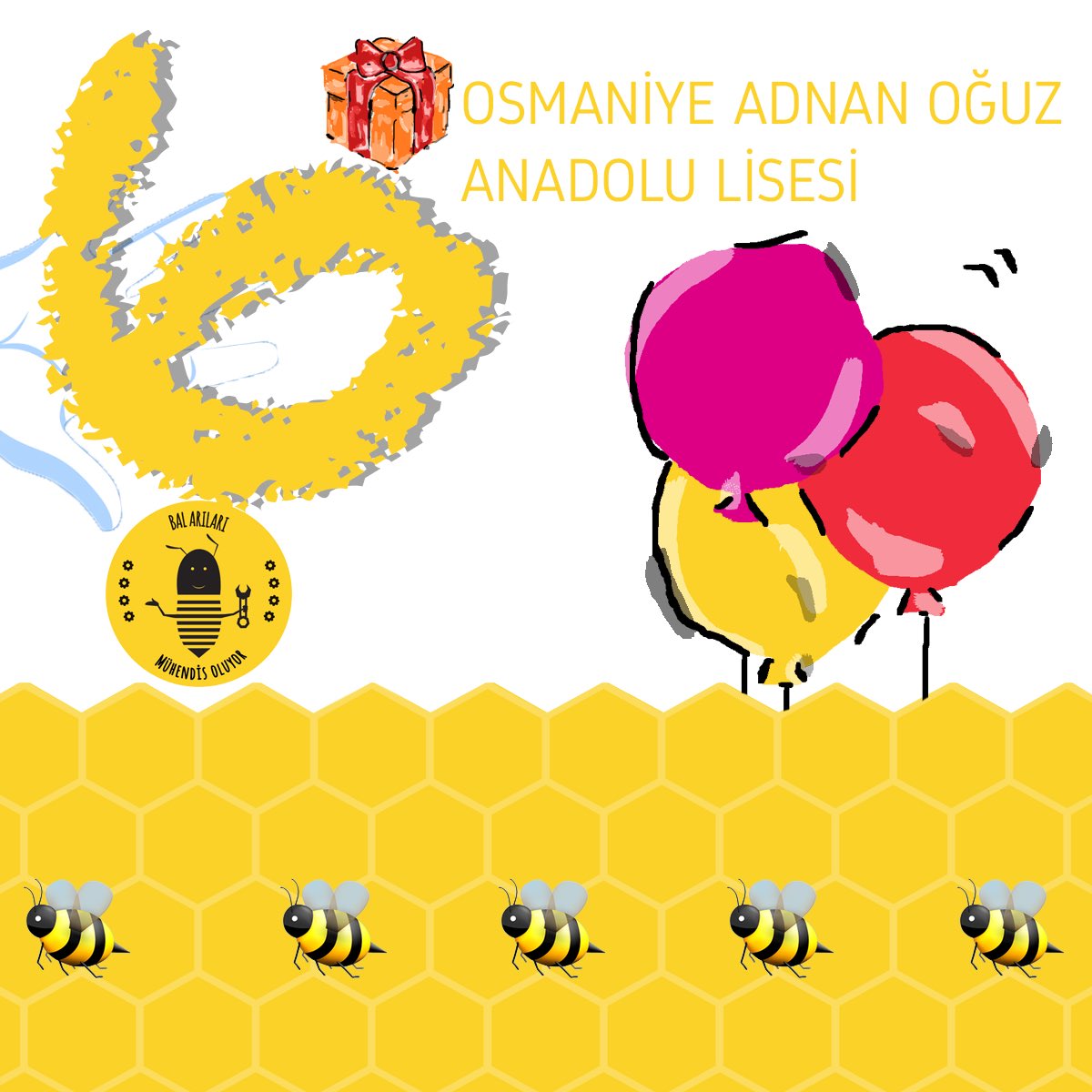 Hep birlikte geri saymaya devam ediyoruz🐝
Bugün Osmaniye Adnan Oğuz Anadolu Lisesi'nde #KovanGünü ndeyiz🍯
#BalArılarıMühendisOluyor