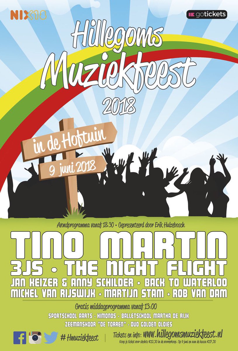 Bij deze de line-up voor 2018!