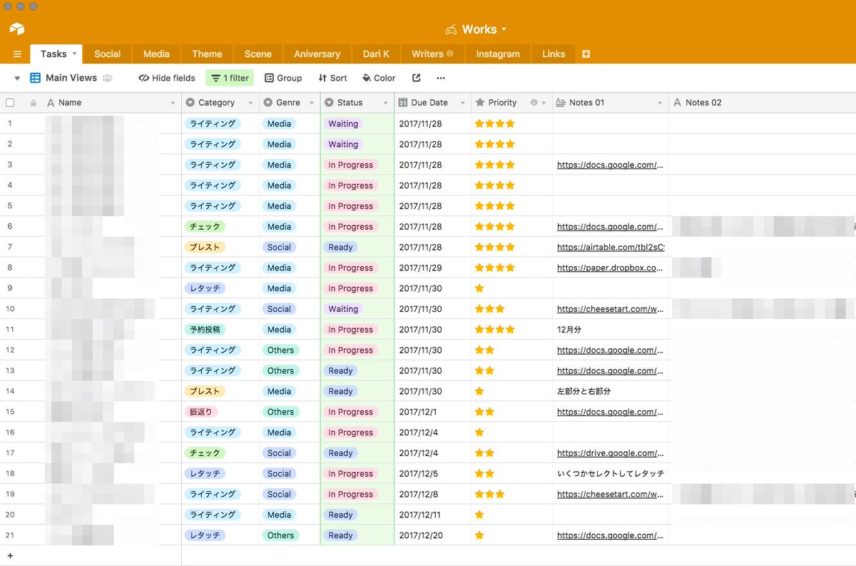 平野太一 Note Airtable このツイートをしてから いろいろ試行錯誤を繰り返して すべてのタスク スケジュール管理をairtableに完全移行した Googleスプレッドシートの拡張版 Trelloのカンバン機能 カレンダー機能 無料でも使えます ぜひ