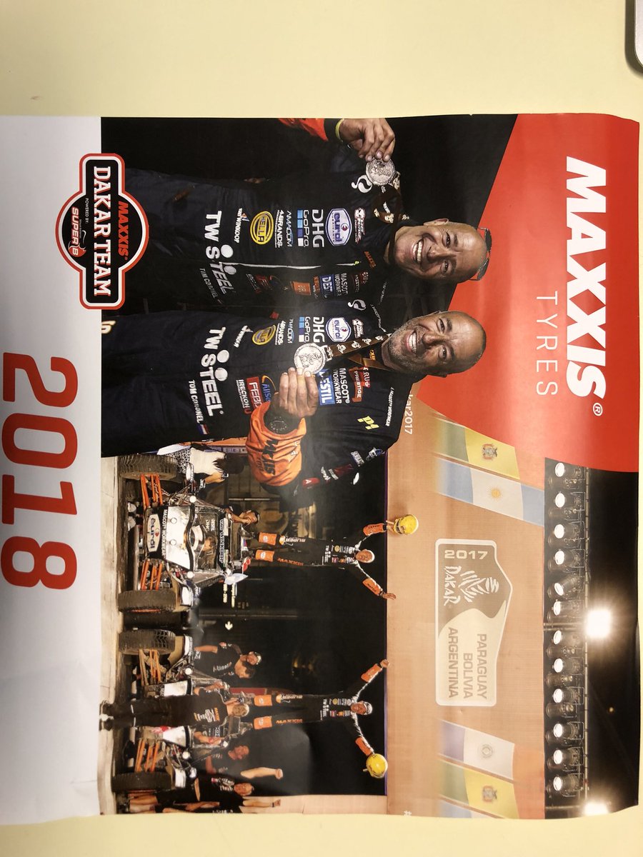 TimCoronel's tweet photo. Who wants our @MaxxisNL calendar 📆 of 2018?
In workshop?
Retweet an I will send 20 of those 👊🏻📩📫 https://t.co/pBvlNyN1Lo