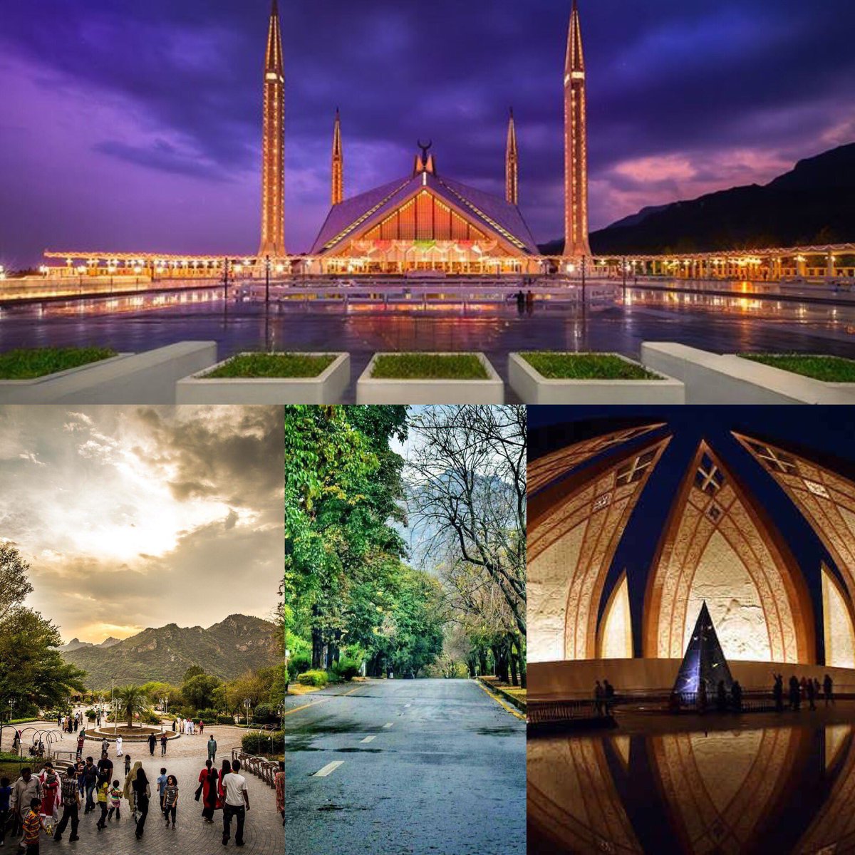 beautifulpak14's tweet photo. Some #breathtaking views of #Beautiful #Islamabad ,the #Capital of #Pakistan. 
#AmazingPakistan #TravelPakistan #FaisalMosque #DamaneKoh #RawalLake #Tourism #MargallaHills #PakistanMonument #Infrastructure #Scenic https://t.co/T8tcIui59I