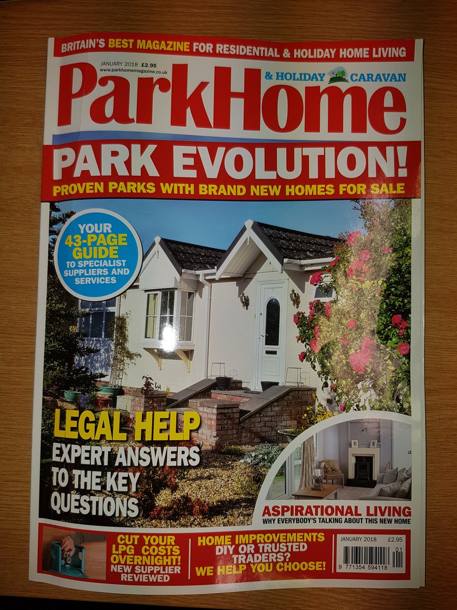 ParkGasLtd's tweet photo. A big thank you to @ParkHomeMag for featuring our article in January's edition on how Park Gas proposes to help fight Fuel Poverty for Park Home Residents #FuelPoverty #LPG #ParkHomes #Teignbridge #Exeter #ParkHomeMag https://t.co/yYTkog6FoQ