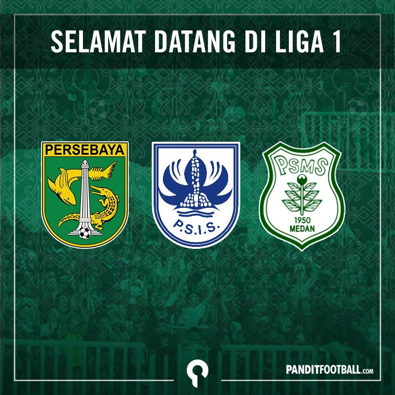 Tiga kesebelasan era Perserikatan yang berhasil promosi, ketiganya juga pernah mencicipi gelar juara. Selamat datang kembali! 

Persebaya Surabaya
PSIS Semarang
PSMS Medan

👊👊👊