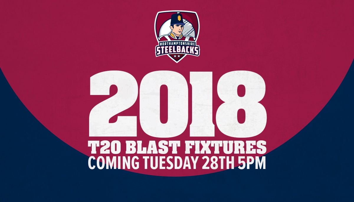 Keep your eyes peeled for tonights @NatWestT20Blast Fixtures release at 5:00pm 👀🤞🏻👍🏻 #Blast18 #Fixturerelease