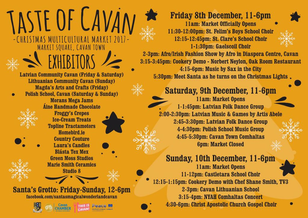 Delighted to be part of this Christmas Market in Cavan ! Hope to see you there 👌🎄#tasteofcavan #Cavan #irishdesign #christmasmarket #madeincavan