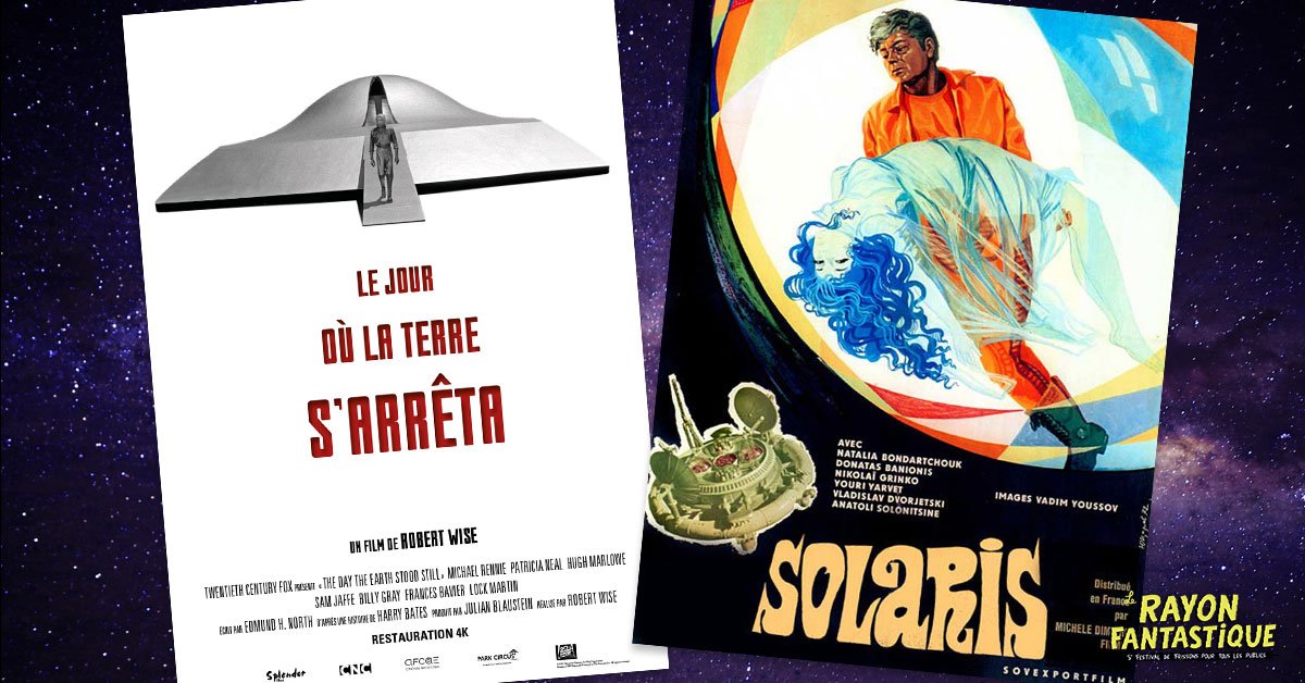 Festival_RayonF's tweet photo. Embarquez ce soir pour (re)découvrir ces deux chefs-d’œuvre de la SF que sont #LeJourOuLaTerreSArreta et #Solaris https://t.co/ow6QGYoeVl