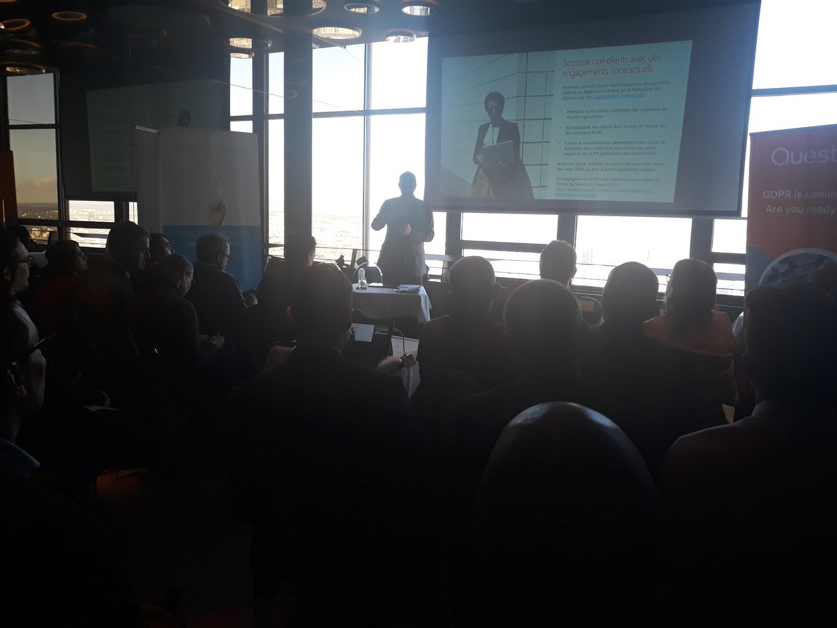ISIEXPERT's tweet photo. Matinée RGPD avec @ISIEXPERT @Quest @microsoftfrance @cvaavocats https://t.co/IUbnGrqONM