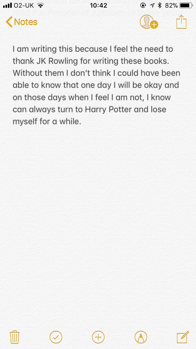mhairijanemac's tweet photo. After finishing Deathly Hallows last night, I felt the need to write a thank you note to @jk_rowling but 280 characters didn’t seem to be enough https://t.co/eLUnIQlRE0
