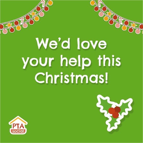 We need your help to run our Christmas Fair on 9th December. If you can spare some time please sign up via PTA Social app.ptasocial.com/events/37324
An hour of your time could make the difference as to whether or not a stall runs!