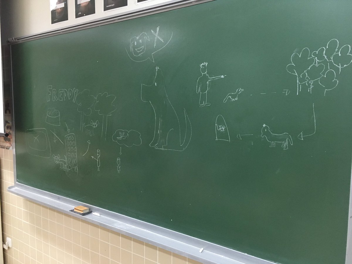 AlexFer82's tweet photo. Comenzamos el martes analizando en clase de Lengua El perro Freddy, de @nendelahipoteca https://t.co/TZV8wS36mj
