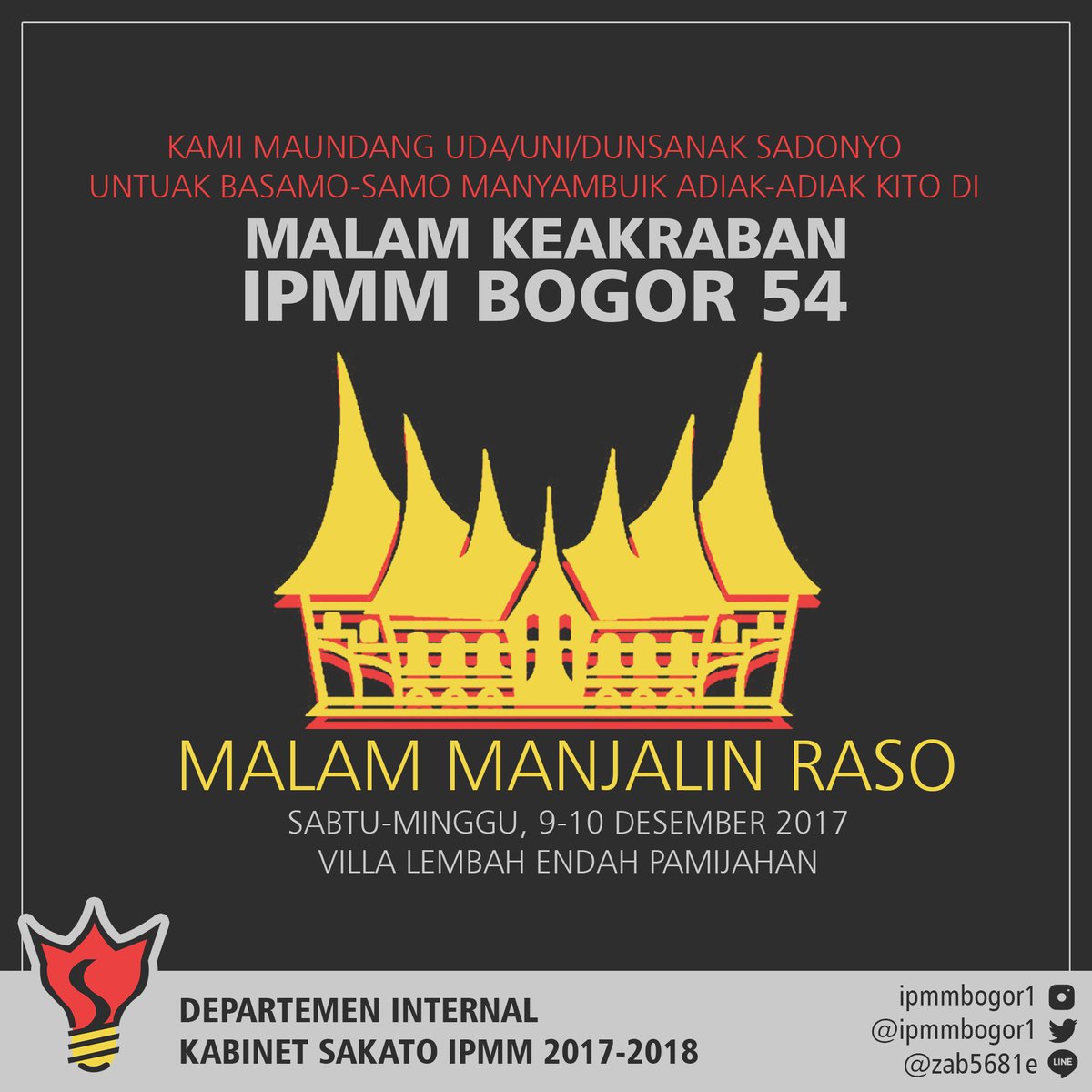 Yuk uda uni sanak sadonyo babondong2 manyambuik adiak2 sarantau awak. Jan lupo maajak kawan2 nan lain ;)
