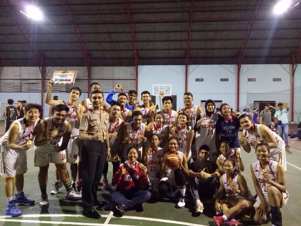 Selamat! Tim putra dan tim putri <a href="/timBasketUDINUS/">UDINUSSQUADS</a> juara 1 porsimaptar 2017. Double winner! Ye ye ye la la la!