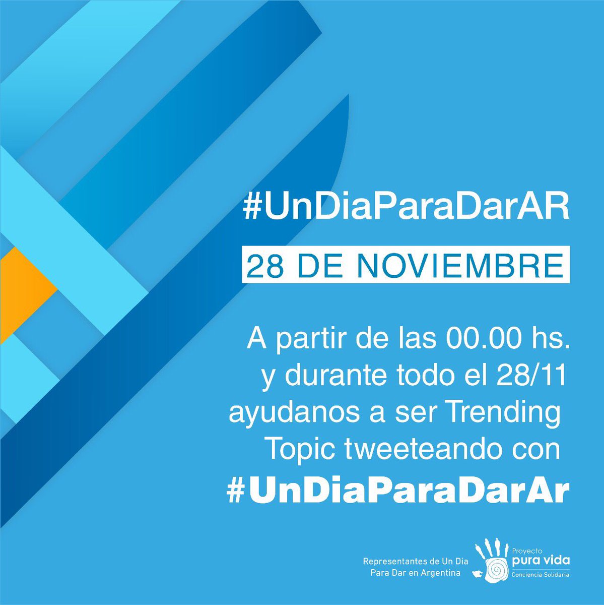 FeriaGood's tweet photo. HOY! Hace una acción solidaria y compartirlo con #UnDiaParaDarAr Sumate, compartilo y contagia! 👐🏻 @UnDiaParaDarAR https://t.co/lcuffn7jCR
