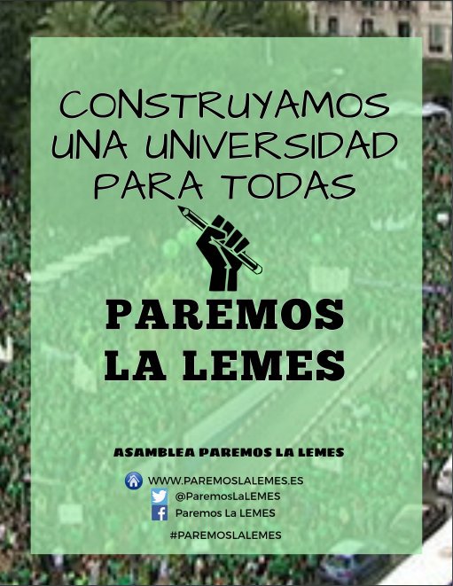 ¡La uni no se vende, se defiende!

💪💪💪💪💪💪 

 #ParemosLaLEMES #NoALaLemes