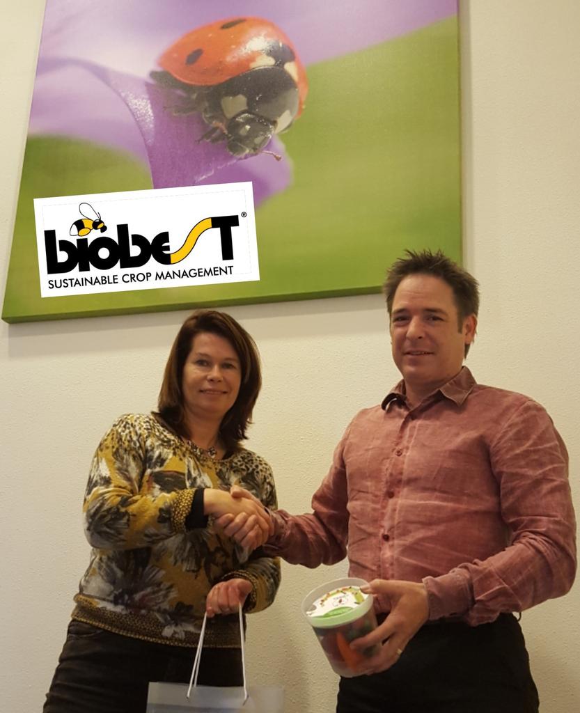 Dankzij de inzet van @Biobest_Group worden <a href="/Snoeptomaatjes/">Tommies</a> biologisch geteeld. Via match op <a href="/beursvloerWL/">Beursvloer Westland</a> is Biobest nu ook vriend van <a href="/gezondnaardetop/">Arnold van der Poel</a>.