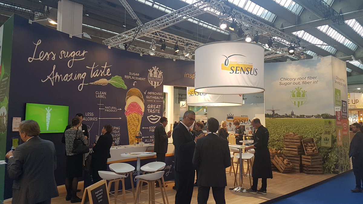 SensusFiber's tweet photo. Sensus at #FiEurope17 in Frankfurt. Visit booth 8L50 and the presentation about #sugarreduction at 3pm today, @SupplierSolutionsTheatre hall 11- C20 https://t.co/L4oE7UZDRS