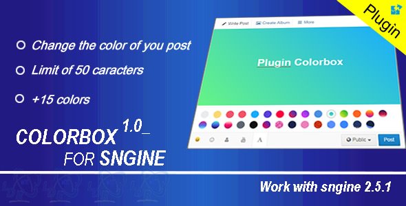 wonsterscript's tweet image. ThemeForest – Plugin Colorbox For Sngine – 21004079: Add color a… wonsterscript.com/themeforest-pl… #PremiumScripts #colorbox #ldrmx #plugin #post