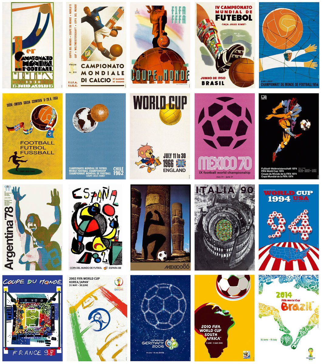 FIFAWorldCup's tweet image. Today, the #WorldCup poster for 🇷🇺 Russia 2018 will be revealed! 

From the 2⃣0⃣to have come so far, which is your favourite? 😍
🇺🇾🇮🇹🇫🇷🇧🇷🇨🇭🇸🇪🇨🇱🏴󠁧󠁢󠁥󠁮󠁧󠁿🇲🇽🇩🇪🇦🇷🇪🇸🇲🇽🇮🇹🇺🇸🇫🇷🇰🇷🇯🇵🇩🇪🇿🇦🇧🇷
