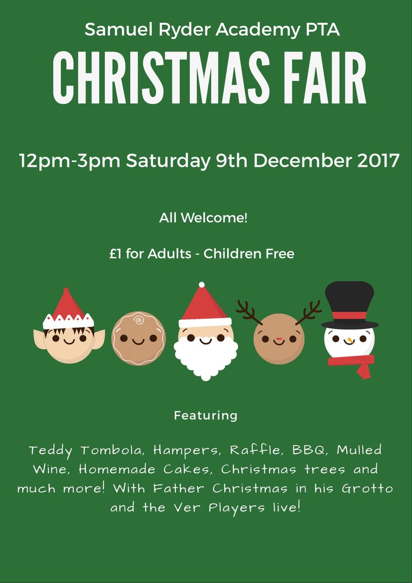 Please  join us at our fabulous Christmas Fair, taste some food from our yummy BBQ, challenge the children at some festive games or simply relax with some mulled wine and listen to the Ver Players or our talented students! Everyone is very welcome! #suppportyourschool #stalbans