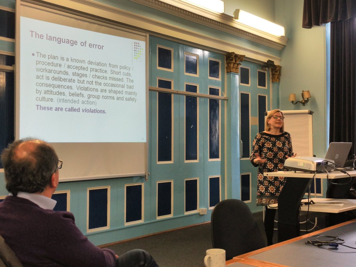 DG_Improvers's tweet photo. Karon Cormack on HFE and 3 types of errors. Humans fail so much and mostly we get away with it, but not always! Great learning for significant event investigation #dgsis https://t.co/5wUTYQ6QOU